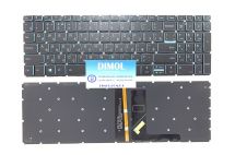 Оригинальная клавиатура для ноутбука Lenovo IdeaPad L340-15, L340-15API, L340-15IWL series, rus, gray, голубая подсветка