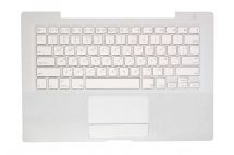 Оригинальная клавиатура для Apple Macbook A1181 series, ru, white, small enter, белая передняя панель