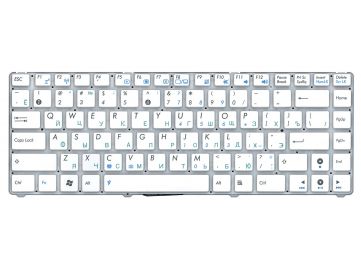 Оригинальная клавиатура для ноутбука Asus Eee PC 1201, 1215, 1225, Lamborghini VX6 series, rus, white (без рамки)