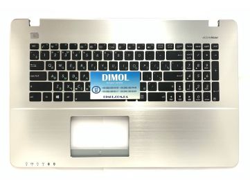 Оригинальная клавиатура для ноутбука Asus F750, K750, R751, X750 series, black, ru, передняя панель