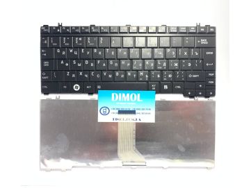 Оригинальная клавиатура для Toshiba Satellite U500 series, glossy black, ru
