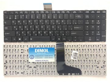 Оригинальная клавиатура для Toshiba Satellite C850, C850D, L850, L850D, L855, L855D, L870, L870D, L875, L875D, P855, P870, P875, C855, C855D, S850, S855, S870, S875 series, ru, black