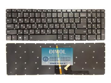 Оригинальная клавиатура для ноутбука Lenovo Ideapad 330S-15, 330S-15ARR, 330S-15AST, 330S-15IKB, 330S-15ISK series, rus, gray, подсветка