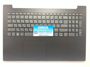 Оригинальная клавиатура для ноутбука Lenovo IdeaPad 330-15ICH series, ua, gray, платиново-серая передняя панель, подсветка