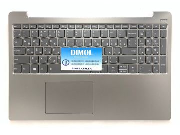Оригинальная клавиатура для ноутбука Lenovo Ideapad 330S-15, 330S-15ARR, 330S-15AST, 330S-15ISK series, ru, gray, серая передняя панель