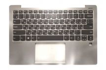 Оригинальная клавиатура для ноутбука Lenovo S530-13IWL series, ru, gray, серебристая передняя панель, подсветка
