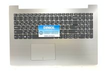 Оригинальная клавиатура для Lenovo IdeaPad 320-15, 330-15, 520-15 series, gray, ua, серебристая передняя панель