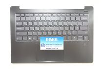 Оригинальная клавиатура для Lenovo XIAOXIN Air-14 series, black, ua, чёрная передняя панель, тачпад, подсветка, отпечаток пальца