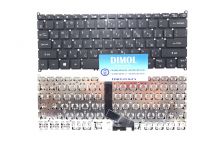 Оригинальная клавиатура для ноутбука Acer Swift 5 SF514-51, SF514-51G, SF514-52, SF514-51-N78 series, black, ru, (VER.2)