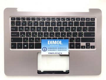 Оригинальная клавиатура для ноутбука Asus UX305F, UX305U series, uk, black, передняя панель Aurora metallic