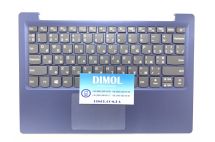 Оригинальная клавиатура для ноутбука Lenovo Ideapad 120S-11IAP series, uk, gray, синяя передняя панель, тачпад