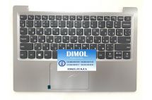 Оригинальная клавиатура для ноутбука Lenovo Ideapad 120S-11IAP series, ru, gray, серая передняя панель, тачпад