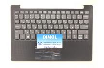 Оригинальная клавиатура для ноутбука Lenovo Ideapad 120S-11IAP series, uk, gray, черная передняя панель, тачпад