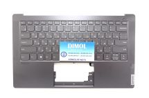 Оригинальная клавиатура для ноутбука Lenovo Yoga S940-14, S940-14IWL, S940-14IIL series, gray, ru, серая передняя панель, подсветка