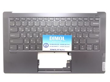 Оригинальная клавиатура для ноутбука Lenovo Yoga S940-14, S940-14IWL, S940-14IIL series, gray, ru, серая передняя панель, подсветка