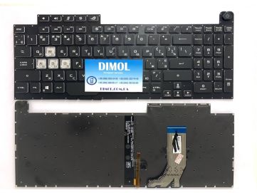 Оригинальная клавиатура для ноутбука ASUS ROG Strix G731, G731G, G731GT, G731GU, G731GW, G731GV series, ru, черный, RGB-подсветка