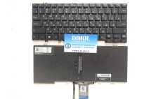 Оригинальная клавиатура для ноутбука Dell Latitude 3200, 3300, 3301, 5200, 5300, 7200, 7300 series, rus, black, подсветка