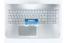 Оригинальная клавиатура для ноутбука HP Pavilion 15-BK series, silver, ru, серебристая передняя панель, подсветка Оригинальная клавиатура для ноутбука HP Pavilion 15-BK series, silver, ru, серебристая передняя панель, подсветка