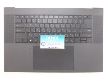 Оригинальная клавиатура для ноутбука Dell XPS 17 9700 series, rus, black, подсветка