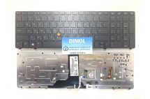 Оригинальная клавиатура для HP EliteBook 8760w, 8770w black, trackpoint, ru, подсветка Оригинальная клавиатура для HP EliteBook 8760w, 8770w black, trackpoint, ru, подсветка
