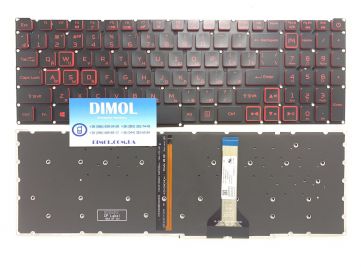 Оригинальная клавиатура для ноутбука Acer Nitro 5 AN515-56, AN515-57, AN515-45, AN517-41 series, ru, black, подсветка