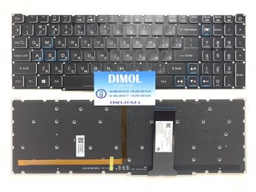 Оригинальная клавиатура для ноутбука Acer Nitro 5 AN515-54, AN517-51 series, ua, black, подсветка - RGB