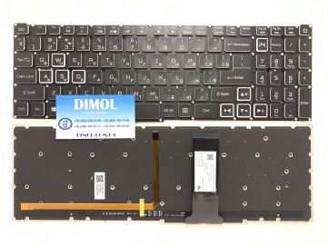 Оригинальная клавиатура для ноутбука Acer Nitro 5 AN515-54, AN517-51 series, ua, black, подсветка