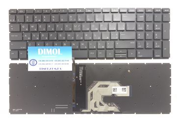 Оригинальная клавиатура для ноутбука HP ProBook 450 G6, 455 G6, 470 G6 ua, black, подсветка
