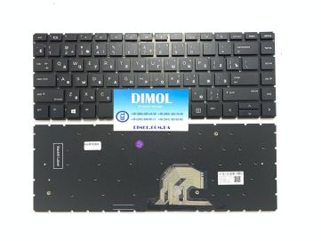 Оригинальная клавиатура для ноутбука HP Probook 440 G6, 445 G6, 440 G7, 445 G7 series, ua, black