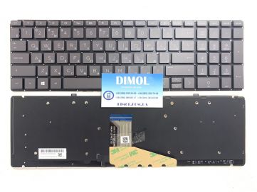 Оригинальная клавиатура для ноутбука HP Spectre X360 15-CH, 15T-CH000, 15-CH008CA, 15-CH010CA, 15-CH011DX, 15-CH012NR series, ru, black, подсветка