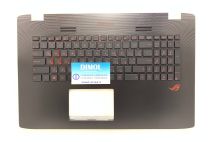 Оригинальная клавиатура для ноутбука Asus Rog GL752, GL752V, GL752VL, GL752VW, GL752V series, ru, black, подсветка, передняя панель