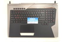 Оригинальная клавиатура для ноутбука Asus ROG G752, G752VT, G752VY series, rus, black, подсветка, передняя панель