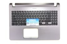 Оригинальная клавиатура для ноутбука Asus VivoBook 15 X507, X507MA, X507M series, black, серая передняя панель Оригинальная клавиатура для ноутбука Asus VivoBook 15 X507, X507MA, X507M series, black, серая передняя панель