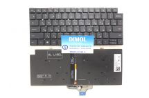 Оригинальная клавиатура для ноутбука Dell Latitude 13-7300, 13-7310, 13-7320, E7320 series, rus, black, подсветка