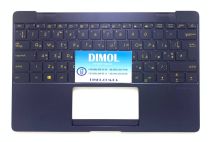 Оригинальная клавиатура Asus Zenbook 3 UX390, UX390UA series, ua, синий, синяя передняя панель, подсветка Оригинальная клавиатура Asus Zenbook 3 UX390, UX390UA series, ua, синий, синяя передняя панель, подсветка