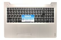 Оригинальная клавиатура для Lenovo IdeaPad 310-15, 310-15ABR, 310-15IAP, 310-15IKB, 310-15ISK, 510-15IKB series, black, серебристая передняя панель