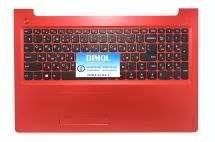 Оригинальная клавиатура для Lenovo Ideapad 310-15, 510-15 series, black, красная передняя панель
