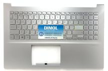 Оригинальная клавиатура для Asus VivoBook 15 X513E, X513EA, X513EQ, X513UA, M513, M513UA, K513, K513E series, ru, silver, серебристая передняя панель, подсветка