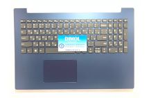 Оригинальная клавиатура для ноутбука Lenovo IdeaPad 330-15ARR series, rus, gray, голубая передняя панель