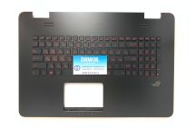 Оригинальная клавиатура для ноутбука Asus N751, N751J, N751JK, N751JX, G771, G771JM, G771J, GL771JM, G771JW series, ru, black, черная передняя панель, подсветка