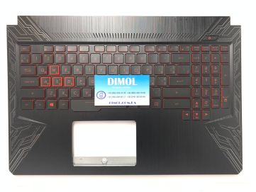 Оригинальная клавиатура для ноутбука Asus TUF FX504, FX504GD, FX504GE, FX504GM series, ua, черный, красная подсветка