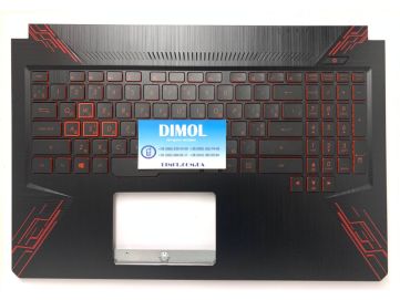 Оригинальная клавиатура для ноутбука Asus TUF FX504, FX504GD, FX504GE, FX504GM series, черный, красная подсветка