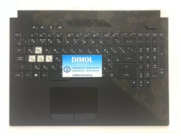 Оригинальная клавиатура для ноутбука Asus ROG Strix Scar II GL504 series, ru, черный, RGB-подсветка, черная передняя панель