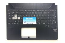 Оригинальная клавиатура для ноутбука Asus TUF FX505, FX505GD, FX505GE, FX505GM series, ua, черный, RGB-подсветка, черная передняя панель