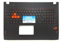 Оригинальная клавиатура для ноутбука Asus GL502, GL502V, GL502VT, GL502VS, GL502VM, GL502VY series, ru, black, подсветка, черная передняя панель