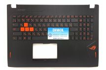 Оригинальная клавиатура для ноутбука Asus GL502, GL502V, GL502VT, GL502VS, GL502VM, GL502VY, Asus FX60V, FX60VM series, ru, black, подсветка, черная передняя панель