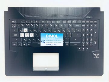 Оригинальная клавиатура для ноутбука Asus TUF Gaming FX705, FX705DY, FX705A, FX705DD series, ua, черный, RGB-подсветка