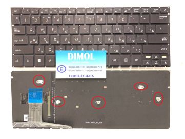 Оригинальная клавиатура для ноутбука HP Chromebook 11 G6 series, black, ru