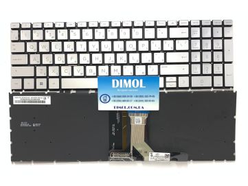 Оригинальная клавиатура для HP Pavilion X360 15-EG, 15-EH, 15Z-EH, 15-ER, 15S-ER series, ru, silver, подсветка