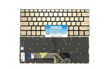 Оригинальная клавиатура для ноутбука Lenovo Yoga 530-14ARR, 530-14IKB, Yoga 730-13IKB series, ru, gold, подсветка